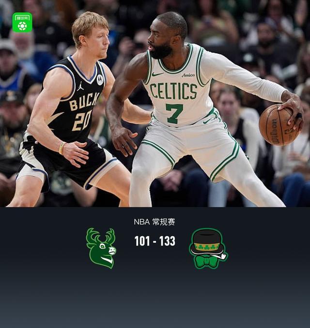 凯尔特人狂胜雄鹿 26+23双星闪耀