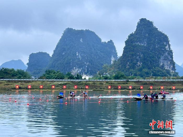 阳朔遇龙河竹筏竞速赛国际选手齐聚 推动文旅融